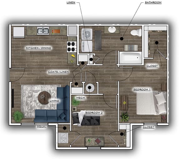 Floor Plans of Montgomery Crossing in Ashland, OH